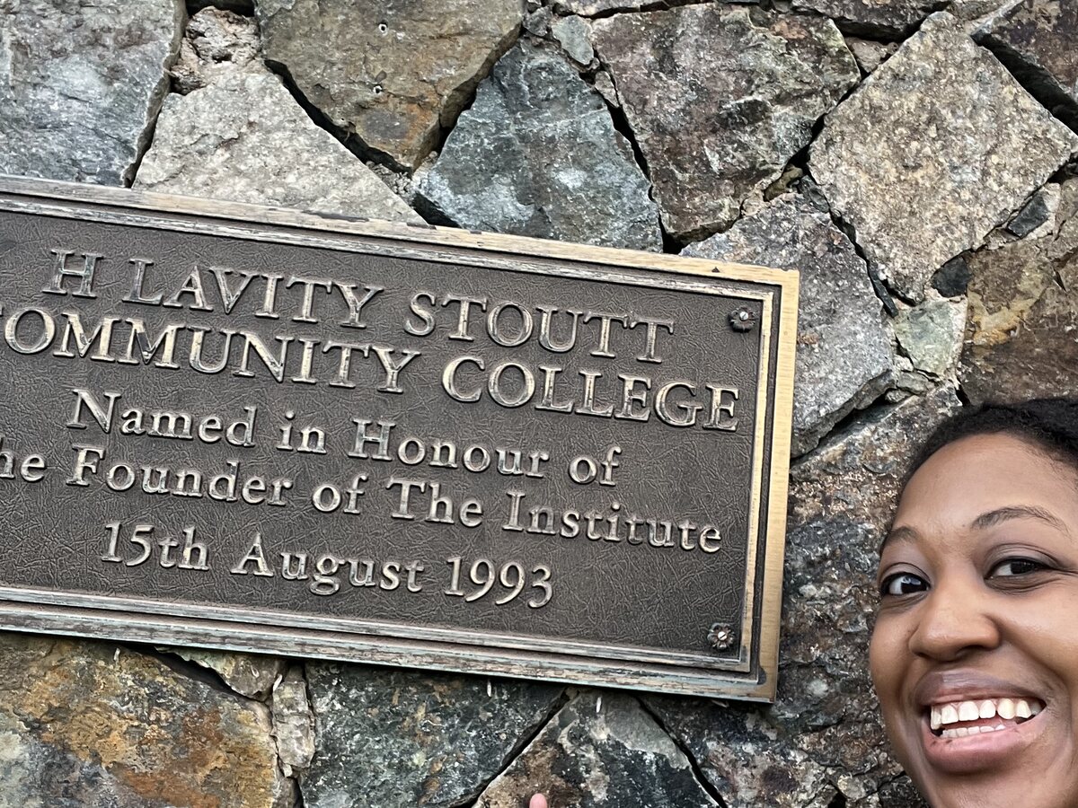 Hope K. McCoy at H. Lavity Stoutt Community College, British Virgin Islands